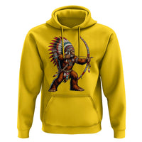 Native American Bigfoot Chief Hoodie Forest Warrior Pride Graphic