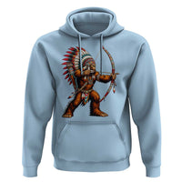 Native American Bigfoot Chief Hoodie Forest Warrior Pride Graphic