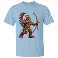 Native American Bigfoot Chief T Shirt Forest Warrior Pride Graphic