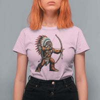 Native American Bigfoot Chief T Shirt For Women Forest Warrior Pride Graphic