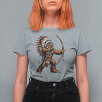 Native American Bigfoot Chief T Shirt For Women Forest Warrior Pride Graphic