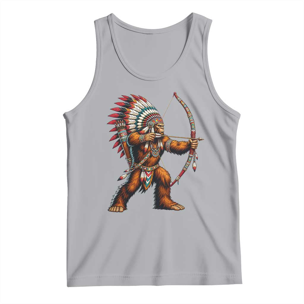 Native American Bigfoot Chief Tank Top Forest Warrior Pride Graphic