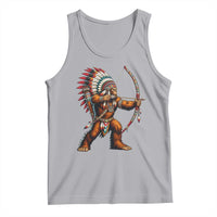 Native American Bigfoot Chief Tank Top Forest Warrior Pride Graphic