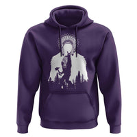 Bigfoot Native American Chief Hoodie Hunting Spear Warrior Graphic