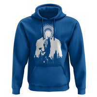 Bigfoot Native American Chief Hoodie Hunting Spear Warrior Graphic