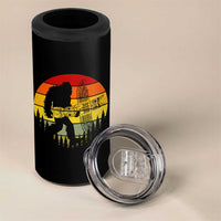Vintage Pacific Northwest Bigfoot With Totem Pole 4 in 1 Can Cooler Tumbler