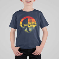 Vintage Pacific Northwest Bigfoot With Totem Pole T Shirt For Kid