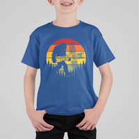 Vintage Pacific Northwest Bigfoot With Totem Pole T Shirt For Kid