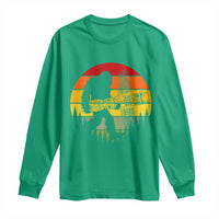 Vintage Pacific Northwest Bigfoot With Totem Pole Long Sleeve Shirt