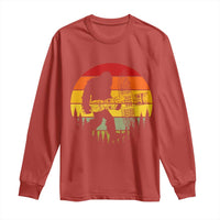 Vintage Pacific Northwest Bigfoot With Totem Pole Long Sleeve Shirt