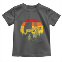 Vintage Pacific Northwest Bigfoot With Totem Pole Toddler T Shirt