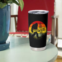 Vintage Pacific Northwest Bigfoot With Totem Pole Tumbler Cup