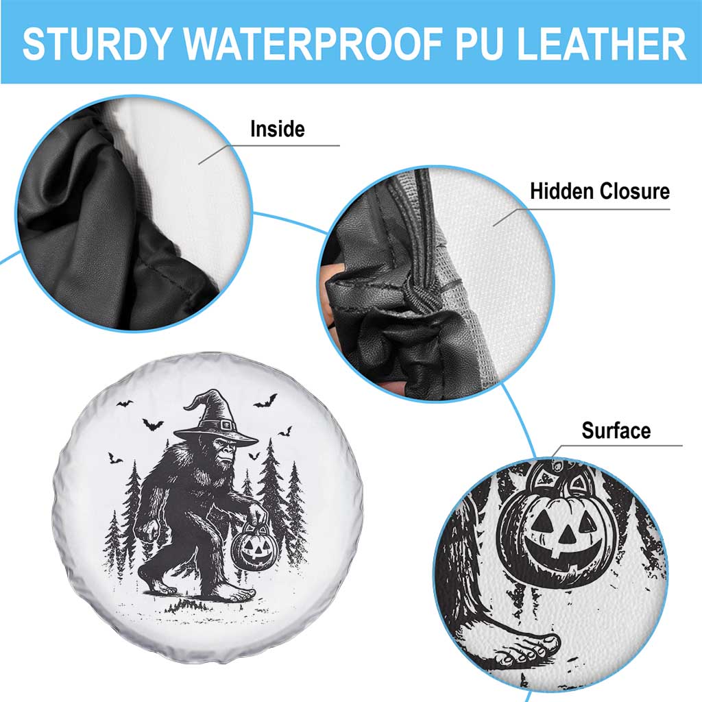 Funny Halloween Gift Spare Tire Cover Bigfoot Witch Costume - Wonder Print Shop