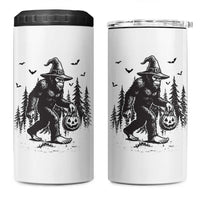 Funny Halloween Gift 4 in 1 Can Cooler Tumbler Bigfoot Witch Costume