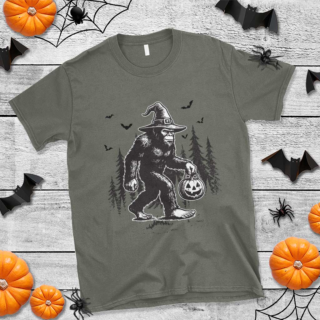Funny Halloween Gift T Shirt Bigfoot Witch Costume - Wonder Print Shop