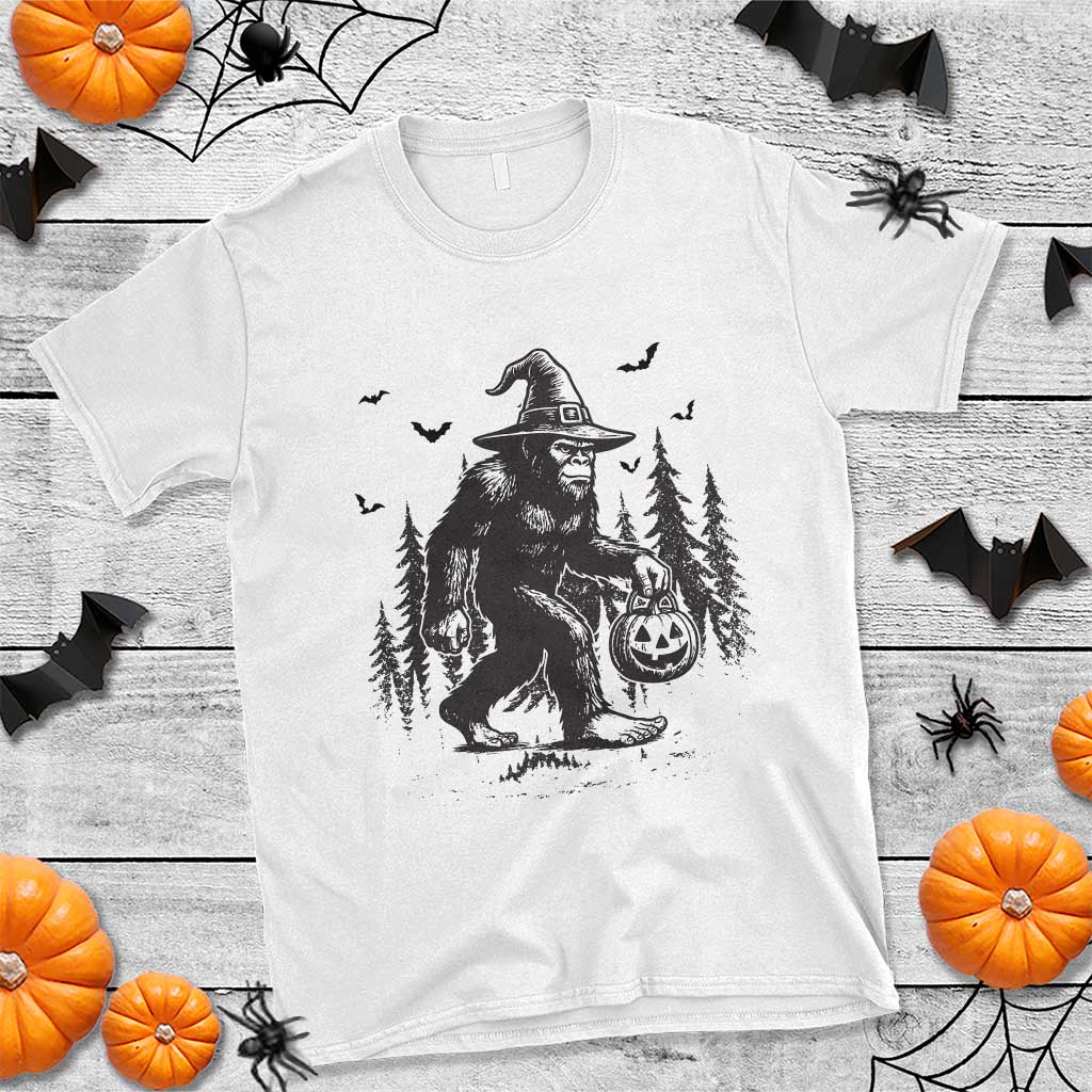 Funny Halloween Gift T Shirt Bigfoot Witch Costume - Wonder Print Shop