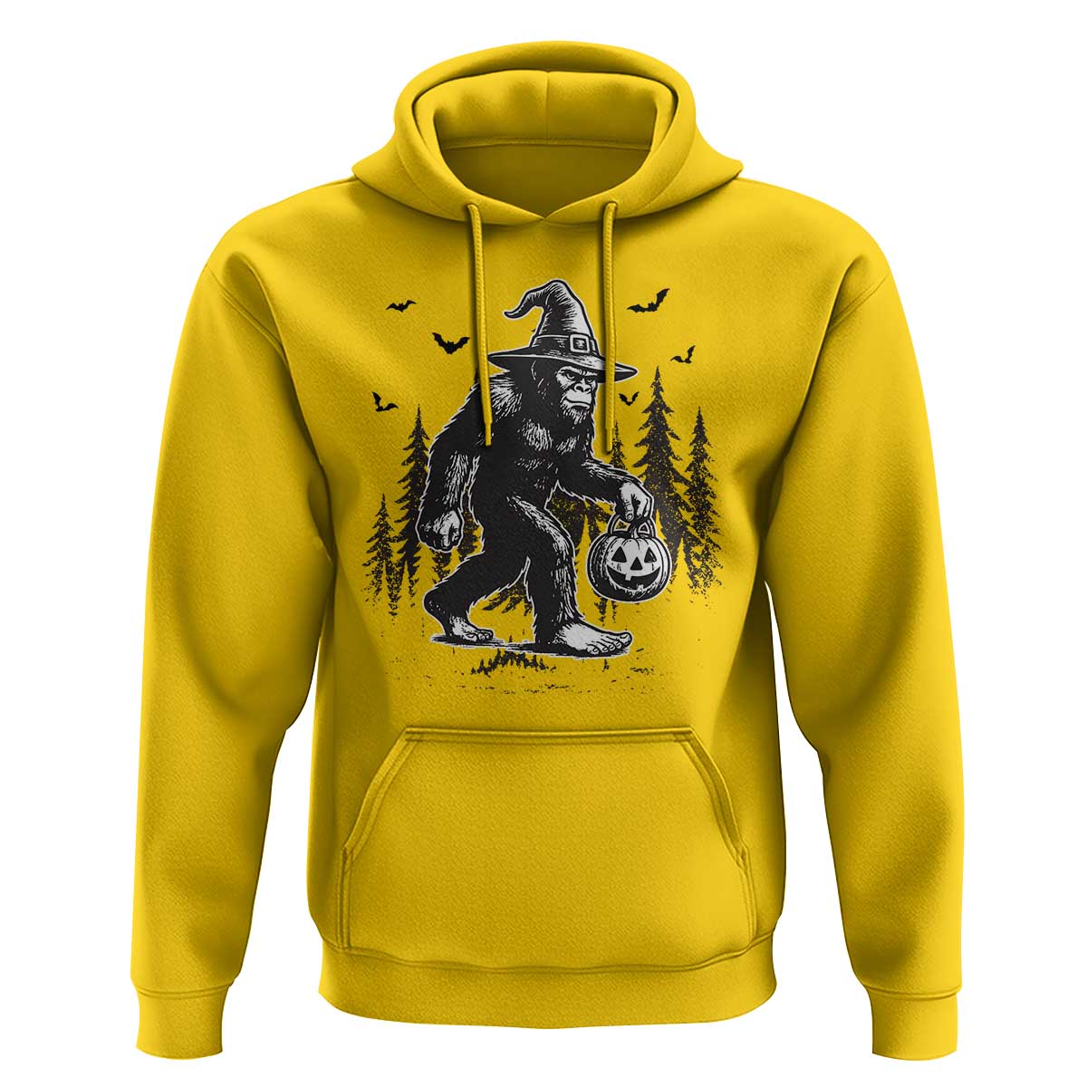 Funny Halloween Gift Hoodie Bigfoot Witch Costume - Wonder Print Shop