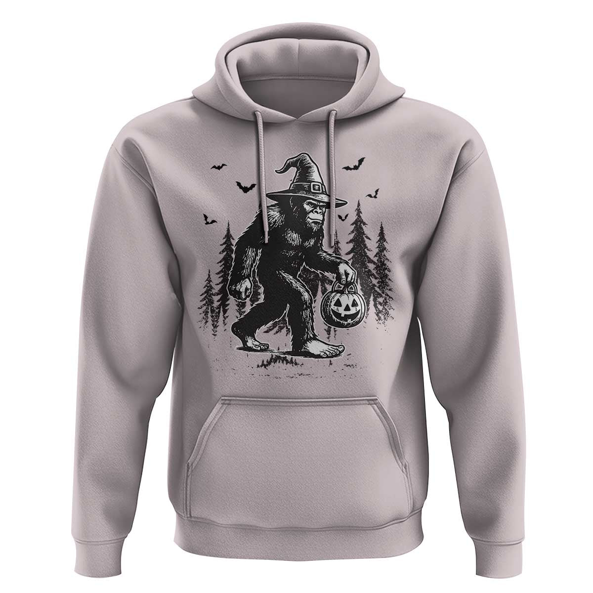 Funny Halloween Gift Hoodie Bigfoot Witch Costume - Wonder Print Shop