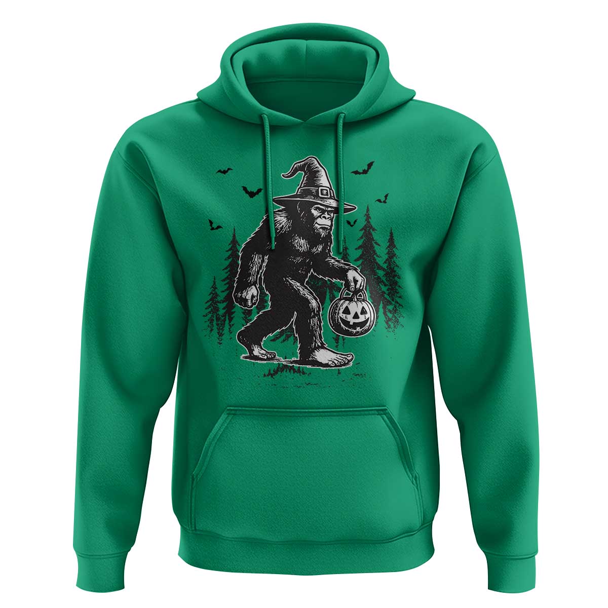 Funny Halloween Gift Hoodie Bigfoot Witch Costume - Wonder Print Shop