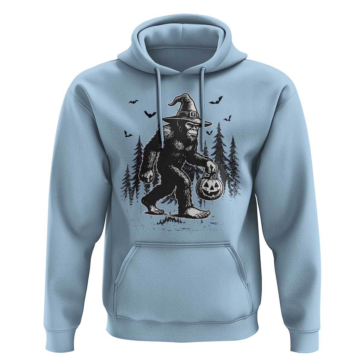 Funny Halloween Gift Hoodie Bigfoot Witch Costume - Wonder Print Shop