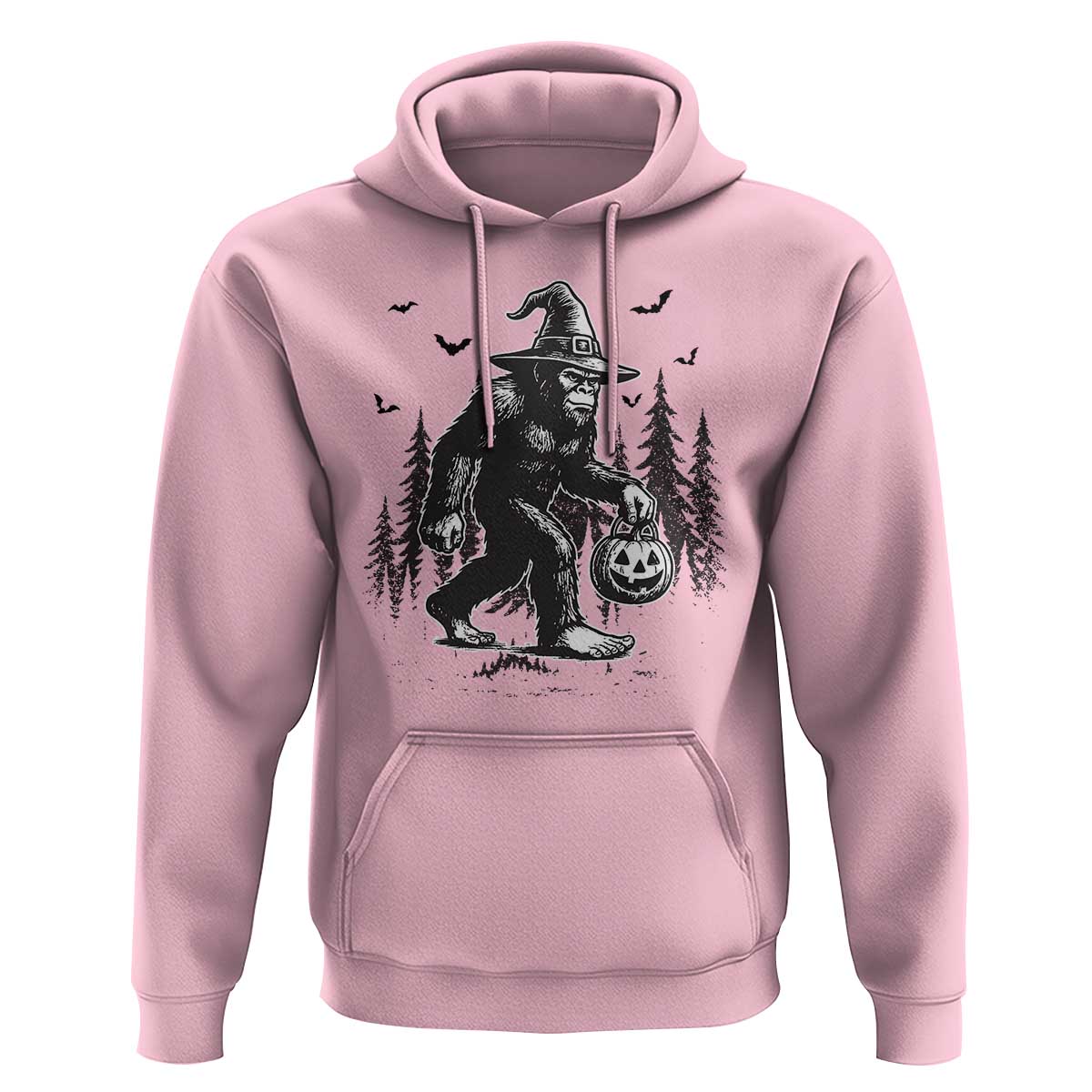 Funny Halloween Gift Hoodie Bigfoot Witch Costume - Wonder Print Shop
