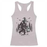 Funny Halloween Gift Racerback Tank Top Bigfoot Witch Costume - Wonder Print Shop