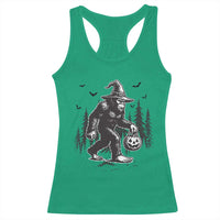 Funny Halloween Gift Racerback Tank Top Bigfoot Witch Costume - Wonder Print Shop