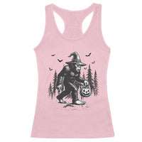 Funny Halloween Gift Racerback Tank Top Bigfoot Witch Costume - Wonder Print Shop