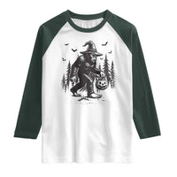 Funny Halloween Gift Raglan Shirt Bigfoot Witch Costume - Wonder Print Shop