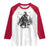 Funny Halloween Gift Raglan Shirt Bigfoot Witch Costume - Wonder Print Shop