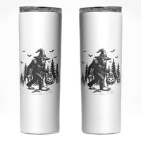 Funny Halloween Gift Skinny Tumbler Bigfoot Witch Costume