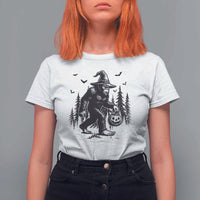 Funny Halloween Gift T Shirt For Women Bigfoot Witch Costume - Wonder Print Shop
