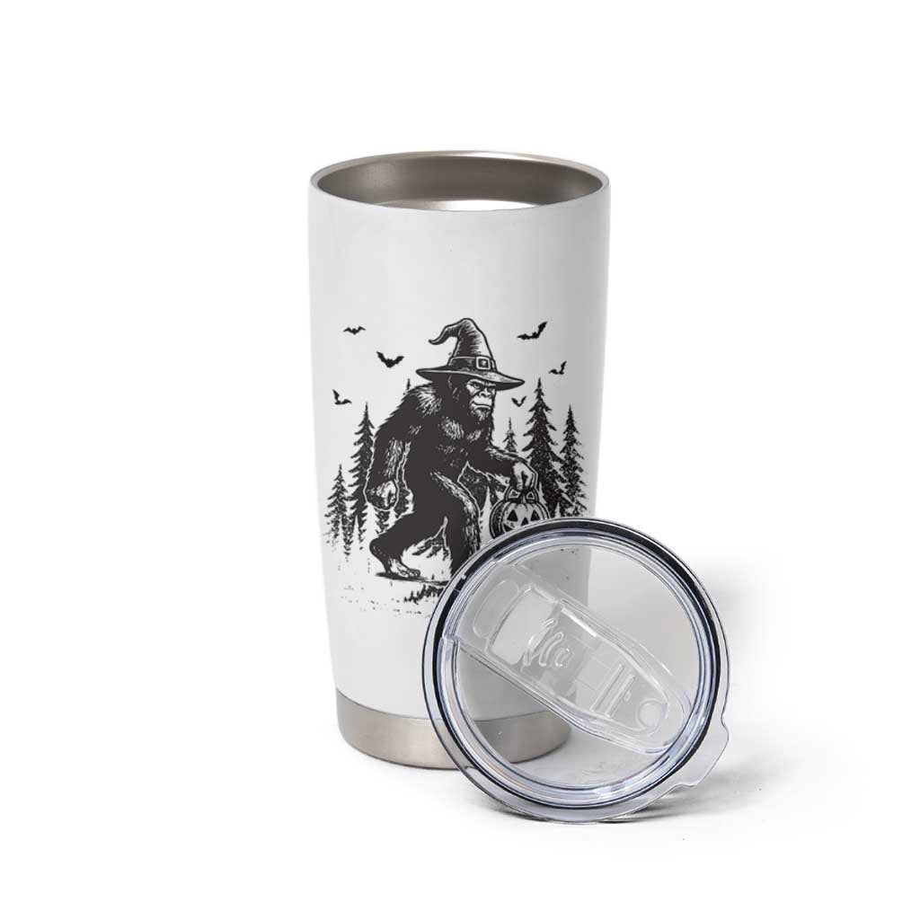 Funny Halloween Gift Tumbler Cup Bigfoot Witch Costume