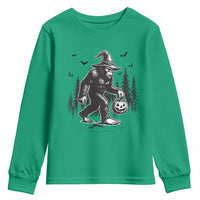 Funny Halloween Gift Youth Sweatshirt Bigfoot Witch Costume - Wonder Print Shop