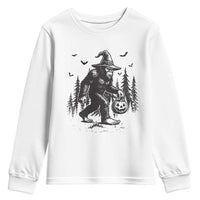 Funny Halloween Gift Youth Sweatshirt Bigfoot Witch Costume - Wonder Print Shop