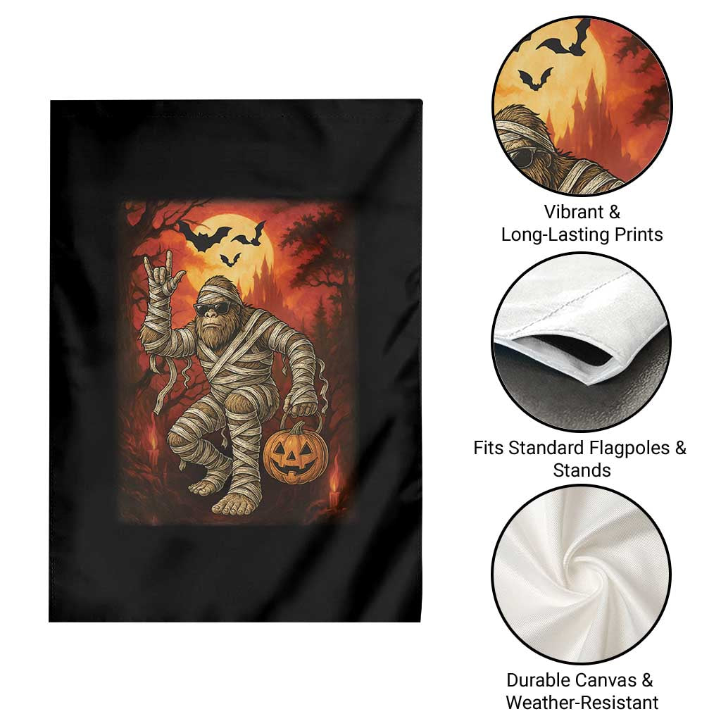 Halloween Mummy Bigfoot Garden Flag Funny Cryptid Gift - Wonder Print Shop