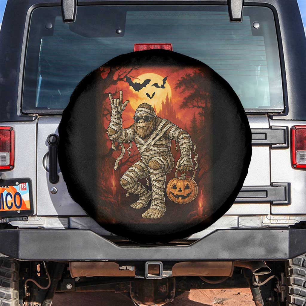 Halloween Mummy Bigfoot Spare Tire Cover Funny Cryptid Gift - Wonder Print Shop