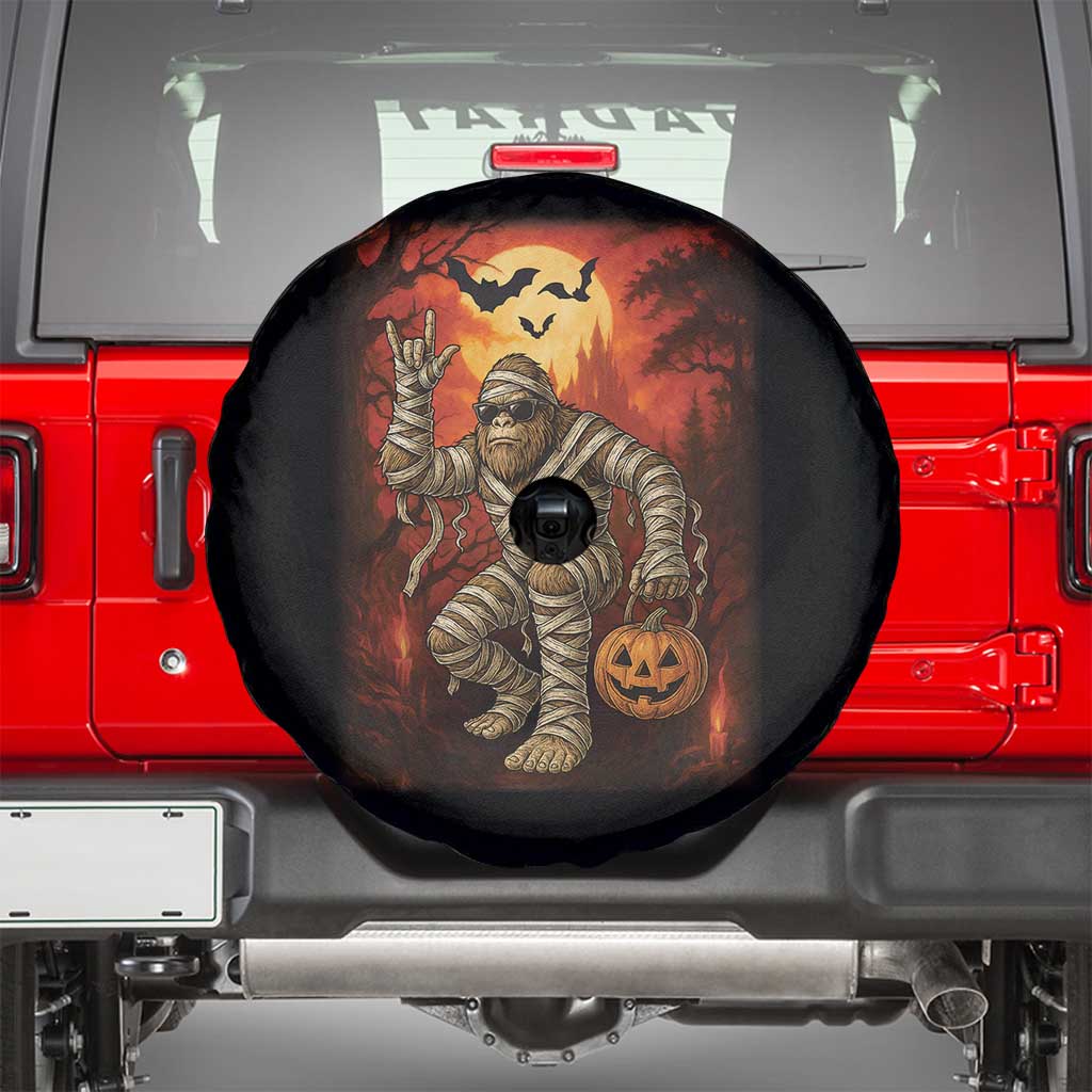 Halloween Mummy Bigfoot Spare Tire Cover Funny Cryptid Gift - Wonder Print Shop