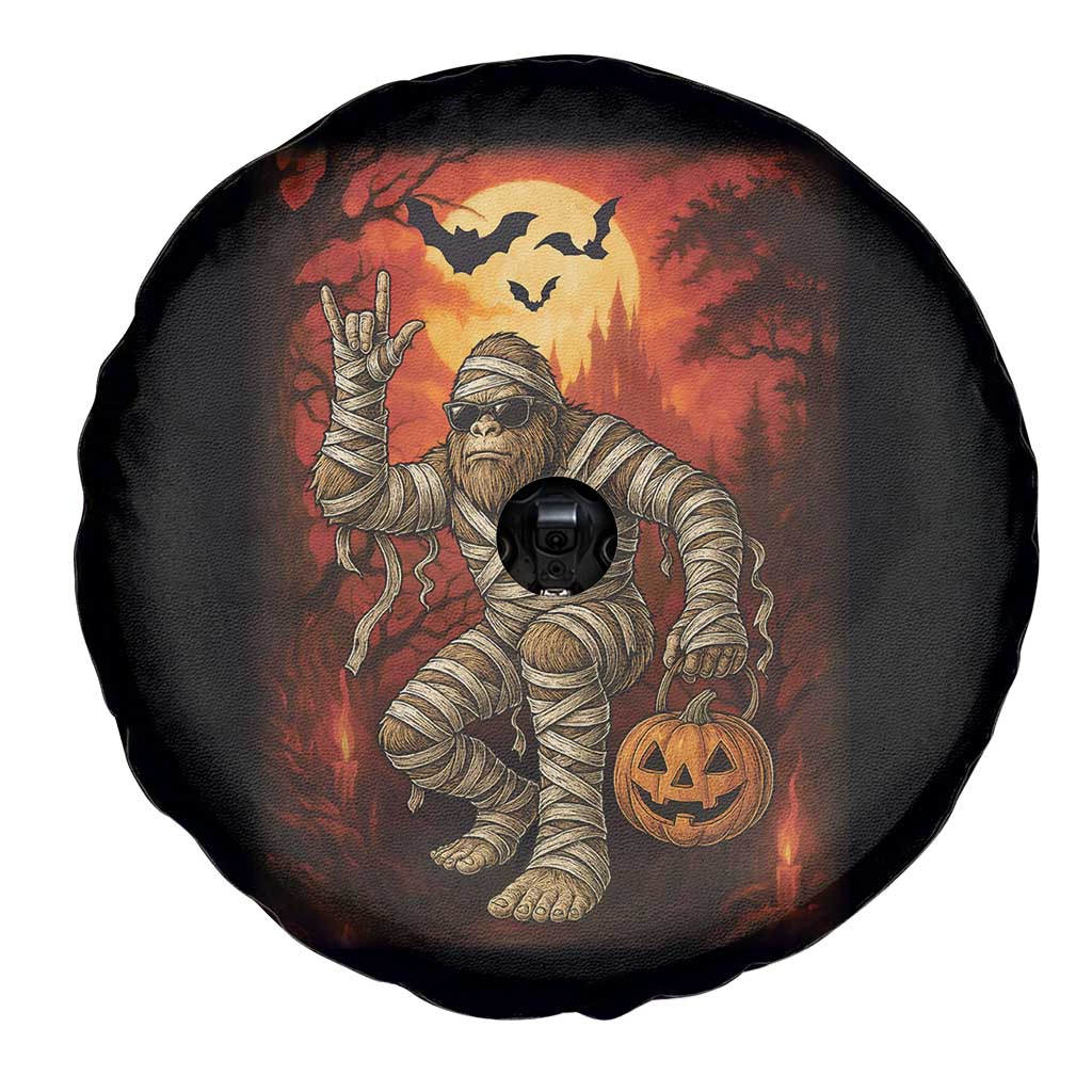 Halloween Mummy Bigfoot Spare Tire Cover Funny Cryptid Gift - Wonder Print Shop