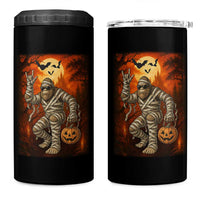Halloween Mummy Bigfoot 4 in 1 Can Cooler Tumbler Funny Cryptid Gift