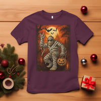 Halloween Mummy Bigfoot T Shirt Funny Cryptid Gift - Wonder Print Shop