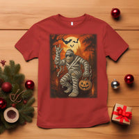 Halloween Mummy Bigfoot T Shirt Funny Cryptid Gift - Wonder Print Shop