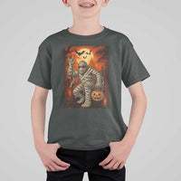 Halloween Mummy Bigfoot T Shirt For Kid Funny Cryptid Gift - Wonder Print Shop
