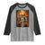 Halloween Mummy Bigfoot Raglan Shirt Funny Cryptid Gift - Wonder Print Shop