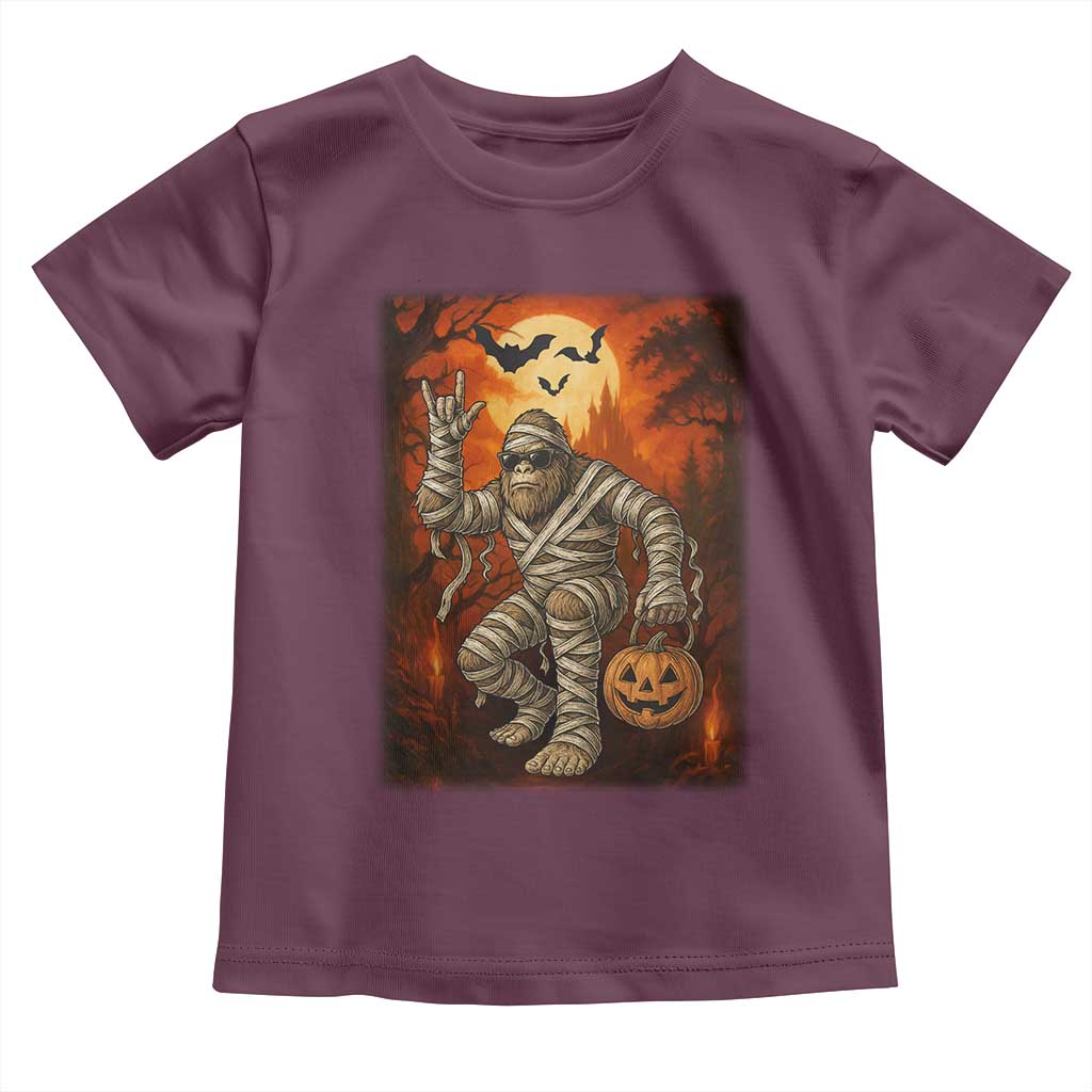 Halloween Mummy Bigfoot Toddler T Shirt Funny Cryptid Gift - Wonder Print Shop