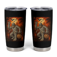 Halloween Mummy Bigfoot Tumbler Cup Funny Cryptid Gift