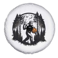 Funny Halloween Bigfoot With Jack O Lantern Spare Tire Cover - Wonder Print Shop