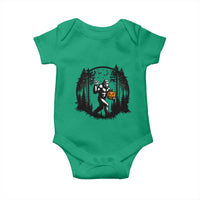 Funny Halloween Bigfoot With Jack O Lantern Baby Onesie - Wonder Print Shop