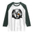 Funny Halloween Bigfoot With Jack O Lantern Raglan Shirt - Wonder Print Shop