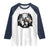 Funny Halloween Bigfoot With Jack O Lantern Raglan Shirt - Wonder Print Shop